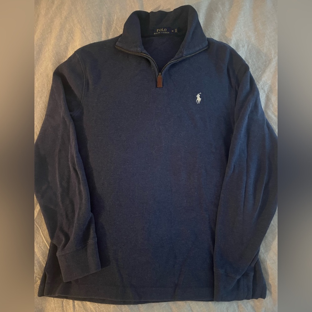 Ralph Lauren Deep Blue Half-Zip Pullover sz M